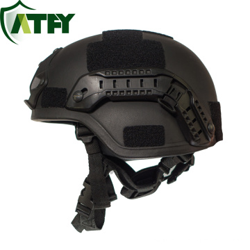 Casco balístico Kevlar de NIJ de nivel 4 Mich Casco ligero a prueba de balas para fuerzas especiales y militares